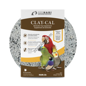 Добавка от бентонитова глина, обогатена с калций за Птици, 575 гр. - Hari Hagen Clay-Cal Calcium